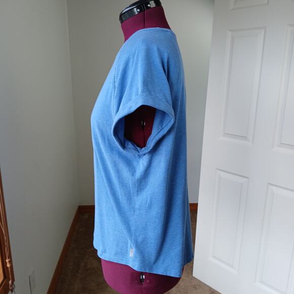 Eddie Bauer Myriad Roll-Sleeve T-shirt XL Lake blue raglan short sleeve tee - Picture 5 of 14